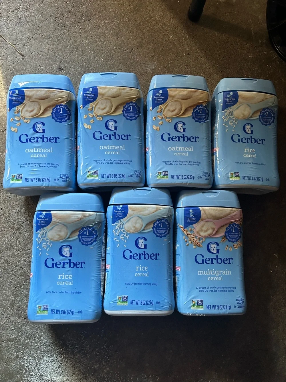 Gerber Baby Cereal Variety Lot